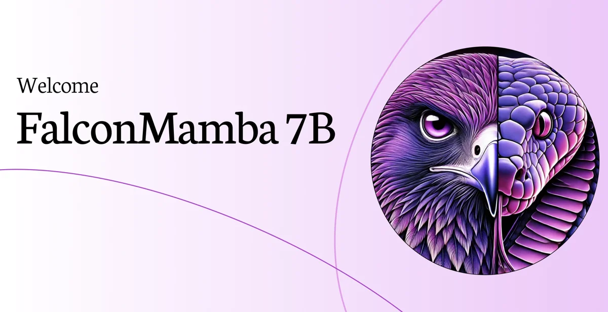 Welcome Falcon Mamba: The first strong attention-free 7B model