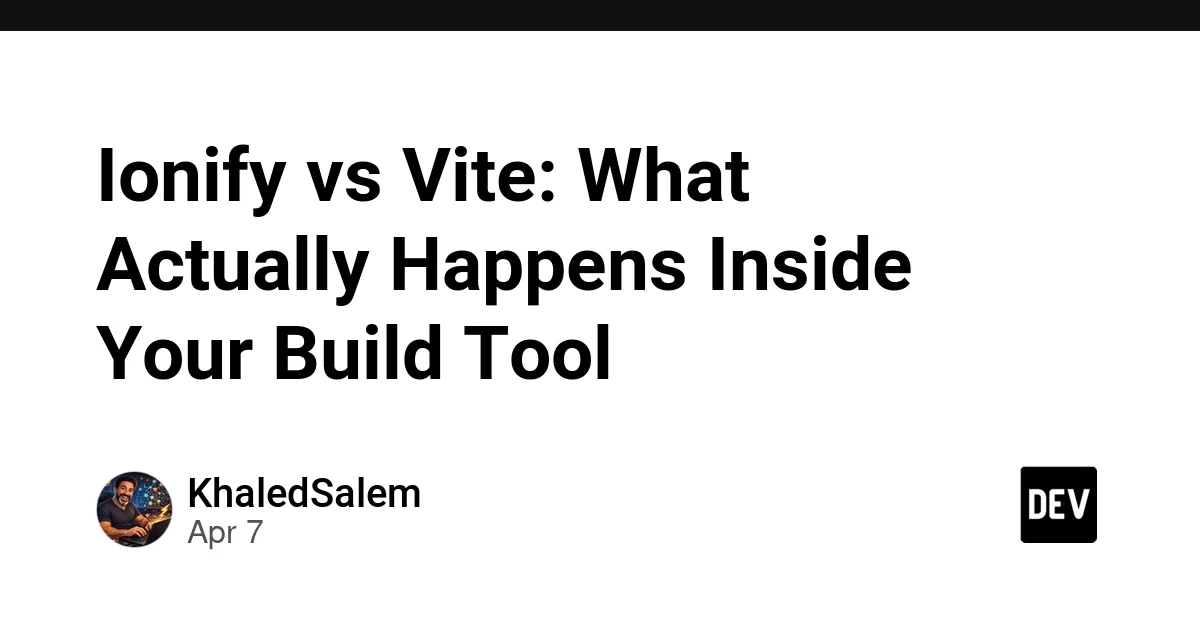 Ionify vs Vite: What Actually Happens Inside Your Build Tool