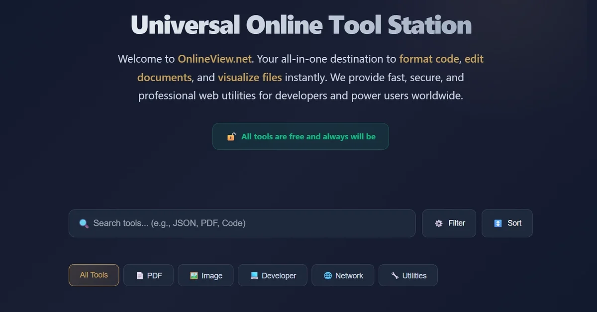 I Built 99+ Free Online Developer Tools – No Installation Required