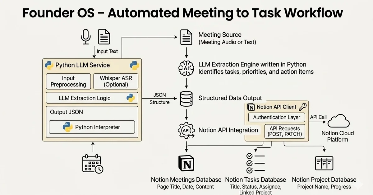 Building Founder OS: An AI-Powered Operational Pipeline for Startups