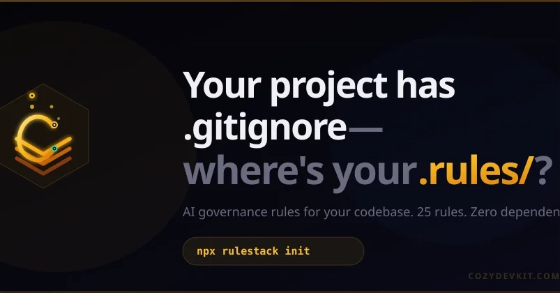 Your project has .gitignore — where's your .rules/?