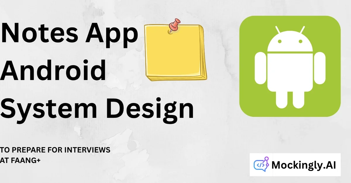 Android System Design: Design a Notes App - by Mockingly