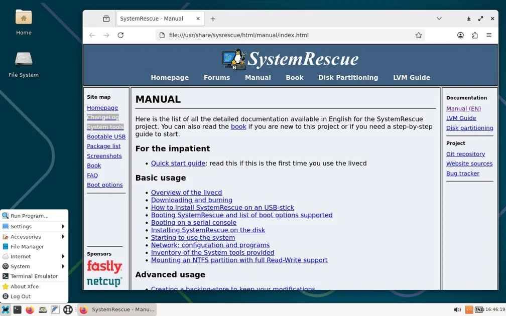 SystemRescue 13 lands with Linux 6.18 and bcachefs support