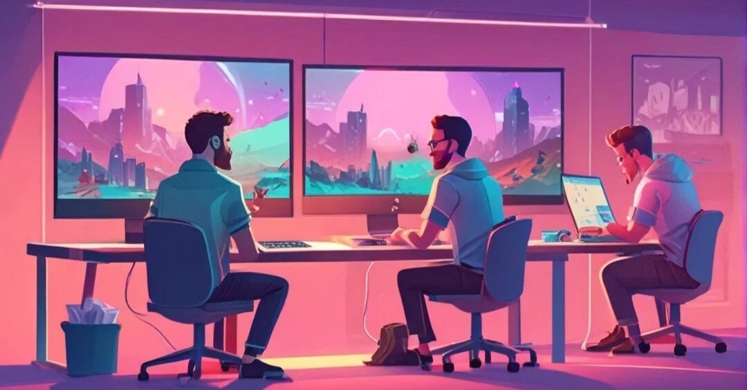 How 3 friends created and published a video game in less than a year without writing a single line of code ?