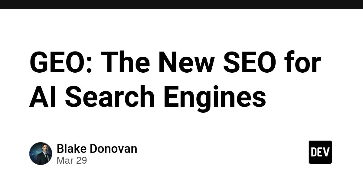 GEO: The New SEO for AI Search Engines