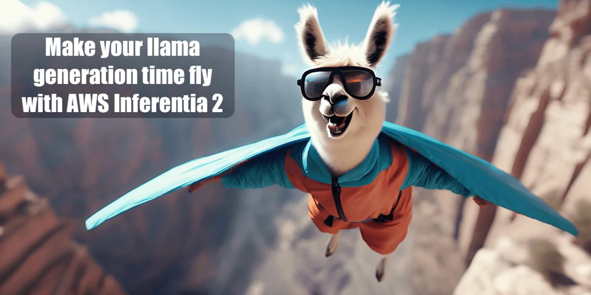 Make your llama generation time fly with AWS Inferentia2