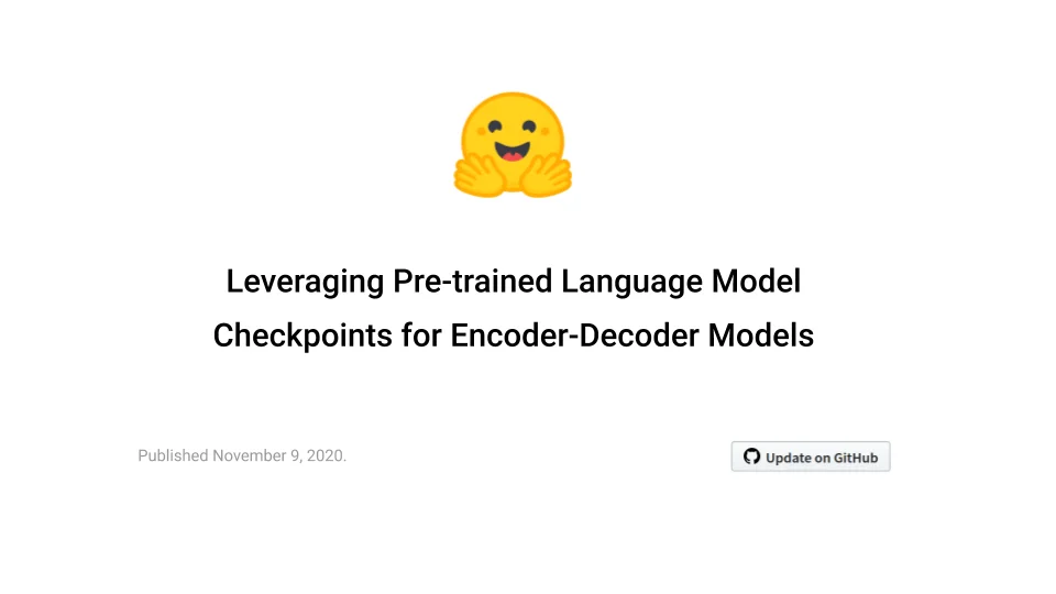 Leveraging Pre-trained Language Model Checkpoints for Encoder-Decoder Models