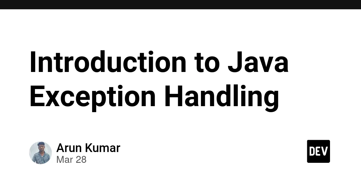 Introduction to Java Exception Handling
