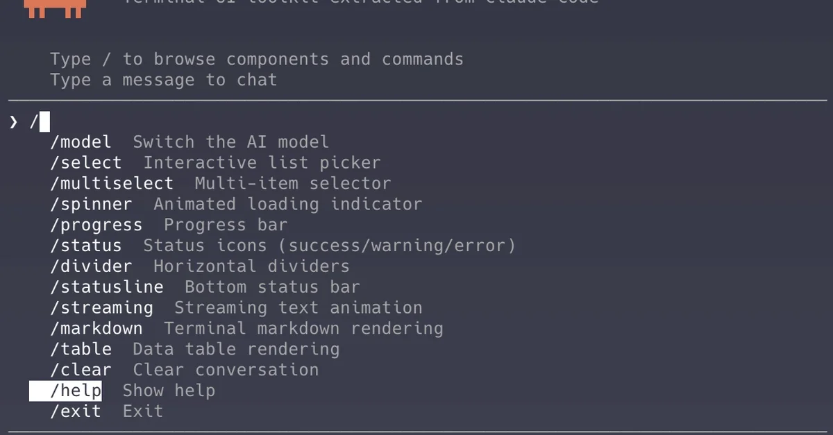 I studied Claude Code's leaked source and built a terminal UI toolkit from it
