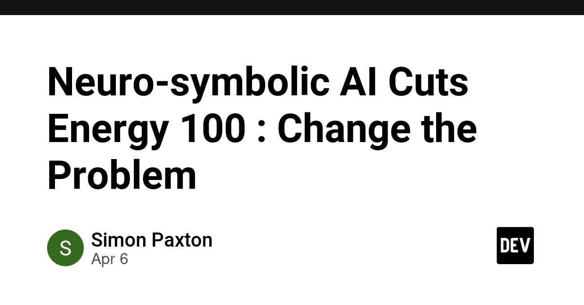 Neuro-symbolic AI Cuts Energy 100 : Change the Problem