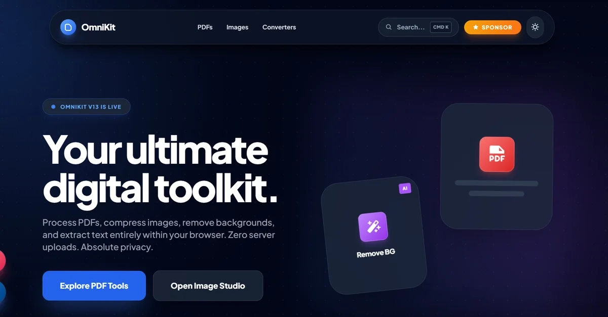 Building a 100% Client-Side PDF & Image Studio (Zero Server Uploads) ๐