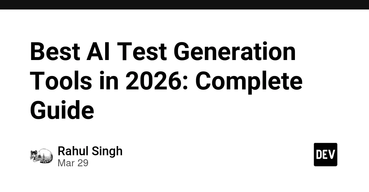 Best AI Test Generation Tools in 2026: Complete Guide