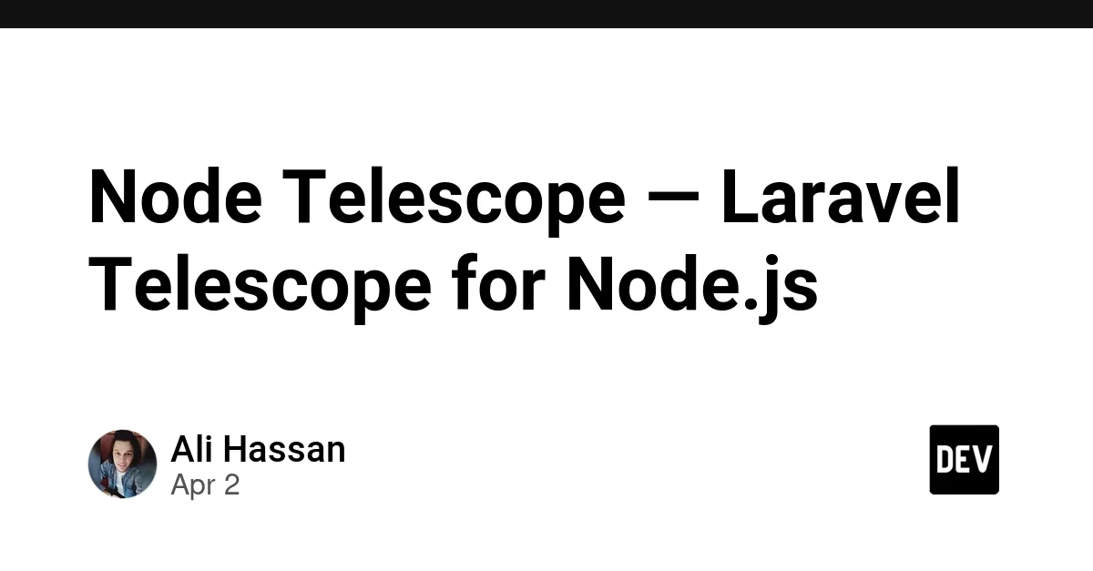 Node Telescope — Laravel Telescope for Node.js